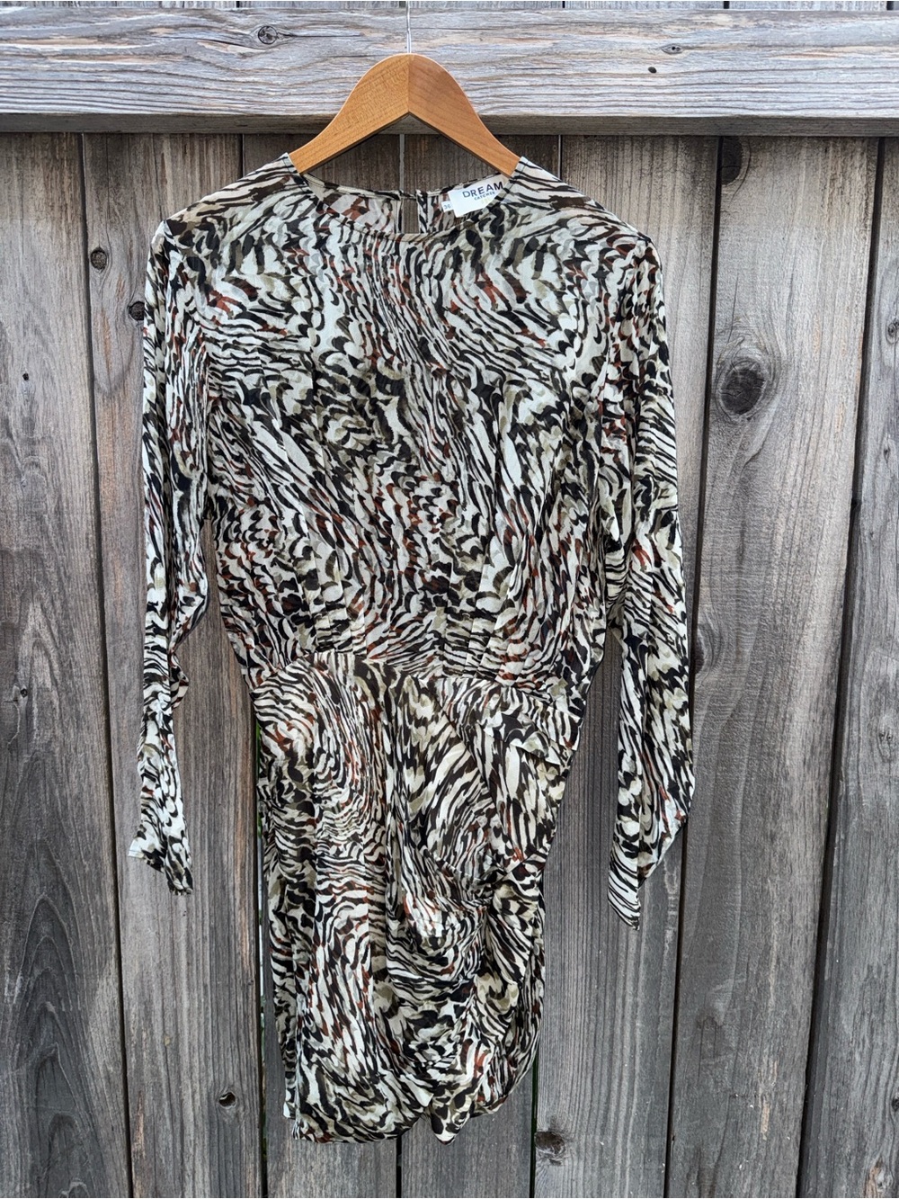 DREAM CATCHER Long Sleeve Mini Dress Size 36